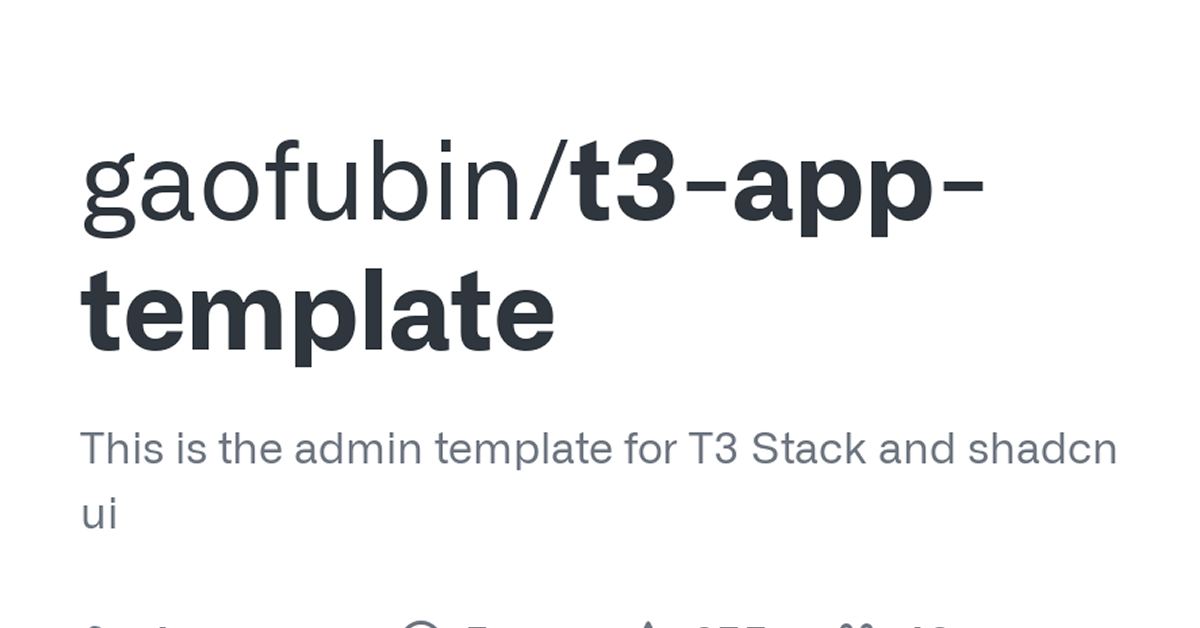 T3 App Template
